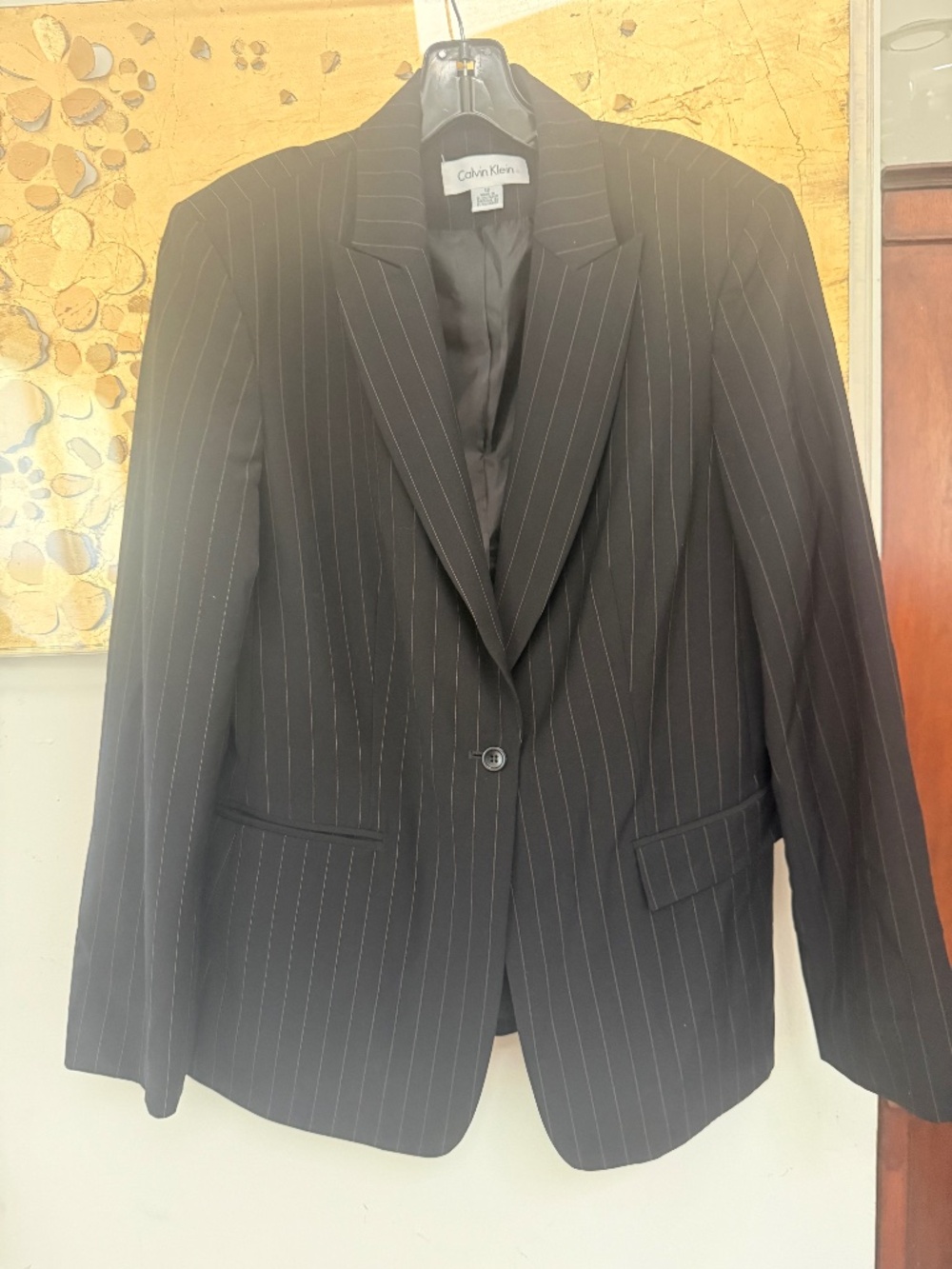 Calvin Klein Pinstripe Blazer